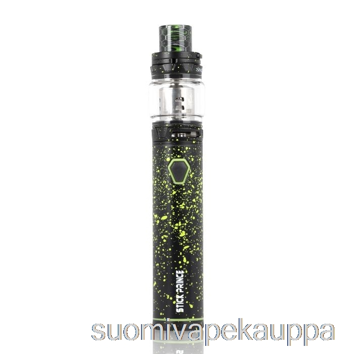 Vape Suomi Smok Stick Prince Kit - Kynätyylinen Tfv12 Prinssi Musta Vihreällä Sprayllä